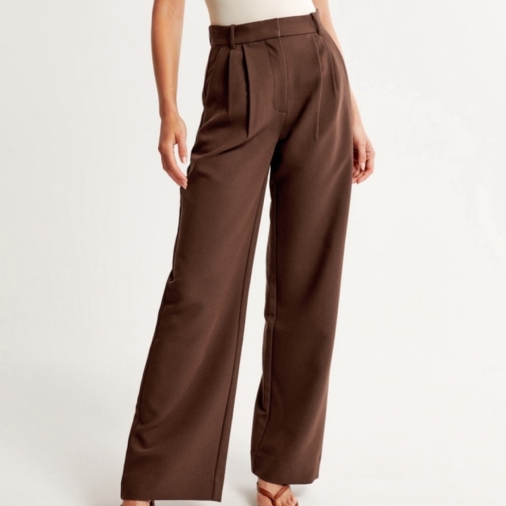 Dark brown Abercrombie work pants
